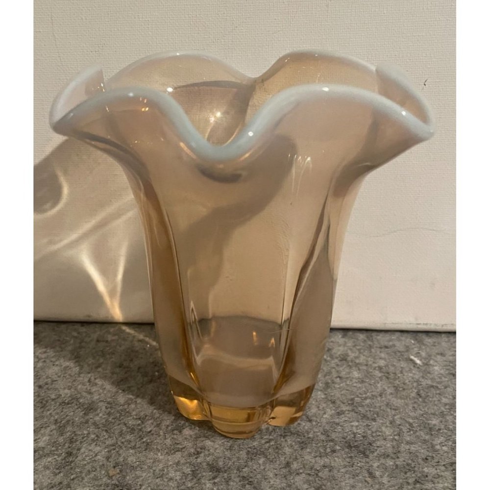 Vintage Duncan and Miller Opalescent Glass Vase  #1142